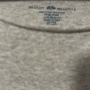 Brandy Melville, long sleeve gray cotton T-shirt. Size small.